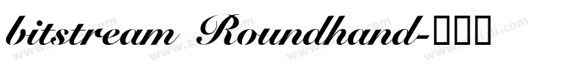 bitstream Roundhand字体转换